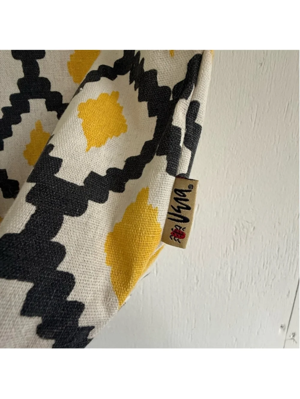 Yellow and Black Diamond Tote Bag